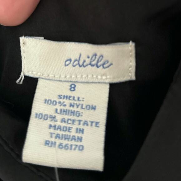 Anthropologie Odille Black Lace Slip Dress Women's 8 Vintage-Inspired Whimsigoth - Picture 3 of 6